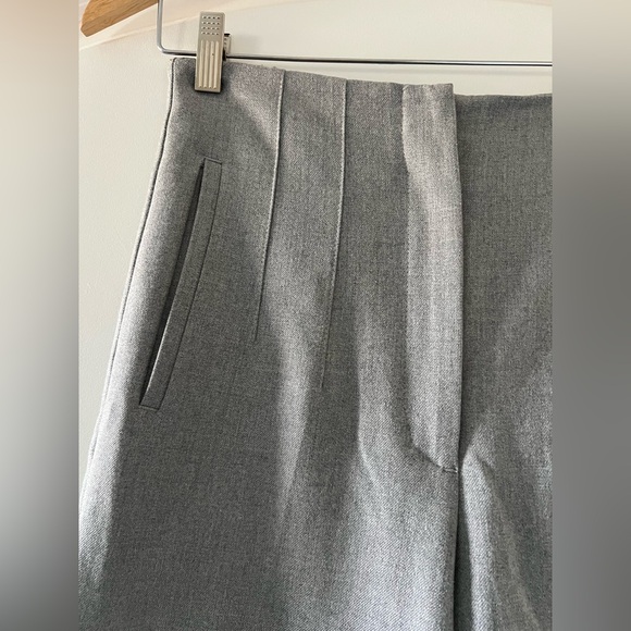 Zara High Waist Grey Trousers - Picture 4 of 8